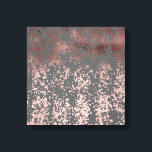 elegant faux rose gold and grey brushstrokes canvas print<br><div class="desc">Modern and stylish design representing faux rose gold and grey brushstrokes.</div>