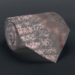 elegant faux rose gold and grey brushstrokes tie<br><div class="desc">Modern and stylish design representing faux rose gold and grey brushstrokes.</div>