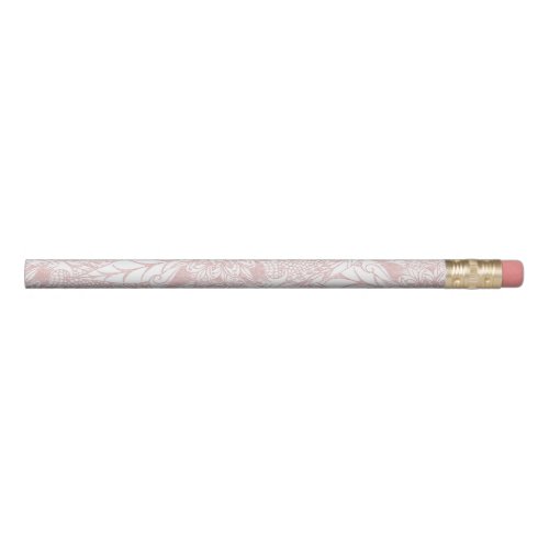 Elegant faux rose gold floral mandala design pencil