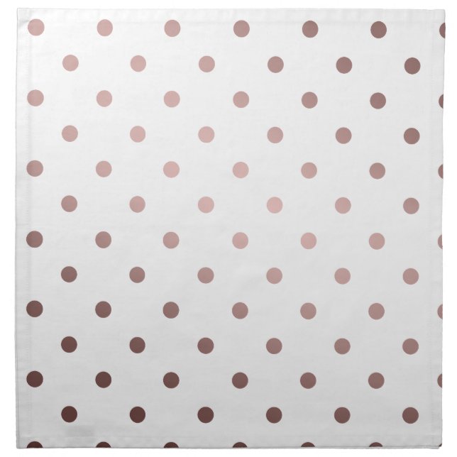 elegant faux rose gold polka dots napkin (Front)