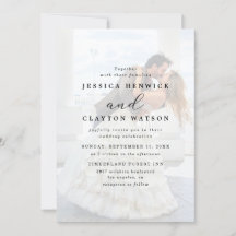 Elegant Faux Vellum Effect Overlay Photo Wedding I