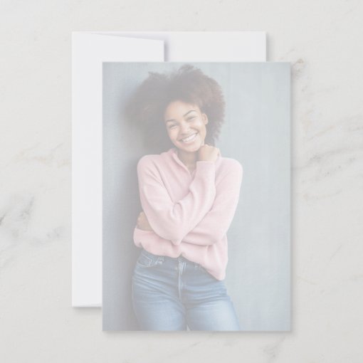 Elegant Faux Vellum Overlay Photo Graduation Party Invitation Zazzle