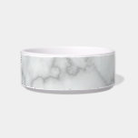 Elegant Faux White Marble Bowl<br><div class="desc">This elegant pet bowl has a faux white marble design.</div>