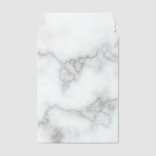 Elegant Faux White Marble Envelope Mailers