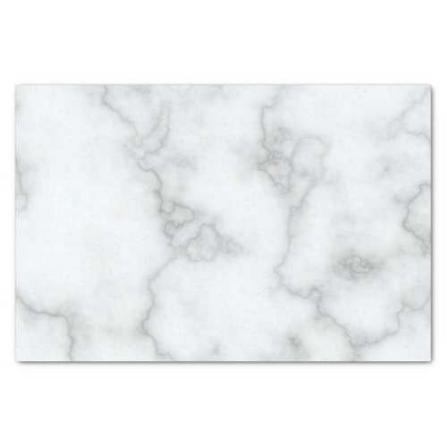 Elegant Faux White Marble Tissue Paper