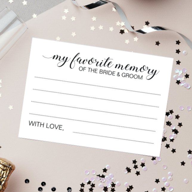 Elegant Favorite Memory Bride Groom Wedding Cards (Creator Uploaded)