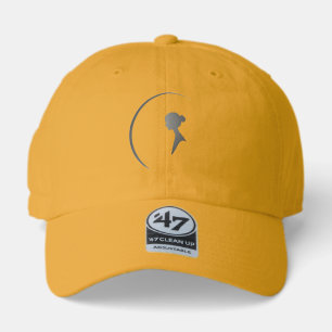 Elegant Female Silhouette Minimalist Crescent Art 47 Brand Hat