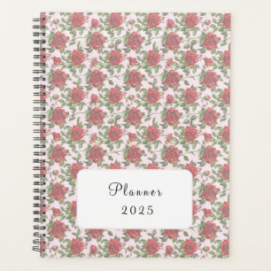Elegant Feminine Vintage Chic Stylish Roses Planner