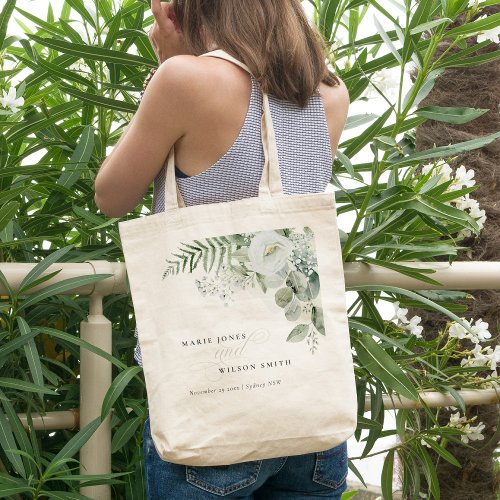 Elegant Fern Eucalyptus Greenery Foliage Wedding Tote Bag