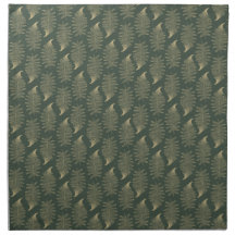 Elegant ferns green napkin