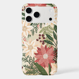 Elegant Festive Christmas Poinsettia Holiday iPhone 17 Pro Max Case