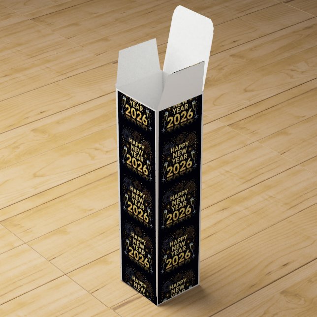Elegant & Festive Present Wine Gift Box (Opened)
