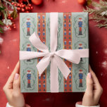 Elegant Festive Red Merry Christmas Nutcracker Wrapping Paper<br><div class="desc">If you're looking for a festive and creative way to send your holiday greetings, look at our Elegant Festive Red Merry Christmas Nutcracker Wrapping Paper! This holiday wrapping paper features a beautiful illustration of a nutcracker in a festive setting. Beautiful Christmas Nutcracker wrapping paper! This design is a unique artwork...</div>