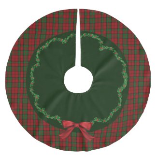 Elegant Festive Scottish Dunbar Plaid Tree Skirt