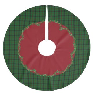 Elegant Festive Scottish Kincaid Plaid Tree Skirt
