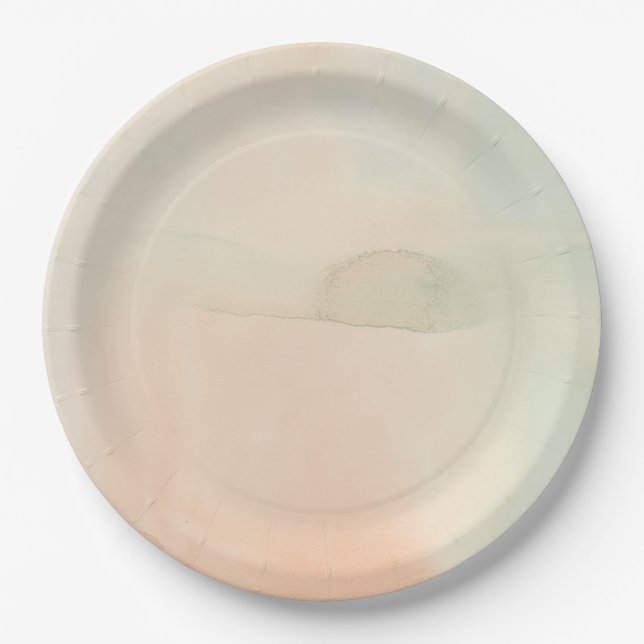 elegant festive winter christmas holiday paper plates (Front)