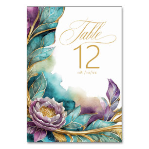 Elegant Fiesta Quinceanera Welcome ID1029 Table Number