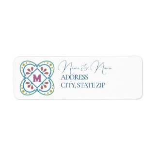 Elegant Fiesta Return Address Label