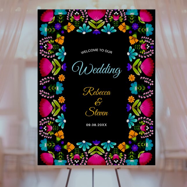 Elegant fiesta wedding foam board (Creator Uploaded)