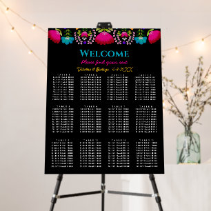 Elegant fiesta wedding foam board