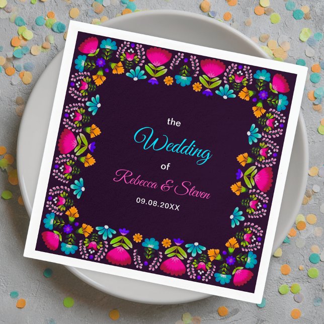 Elegant fiesta wedding napkins (Creator Uploaded)