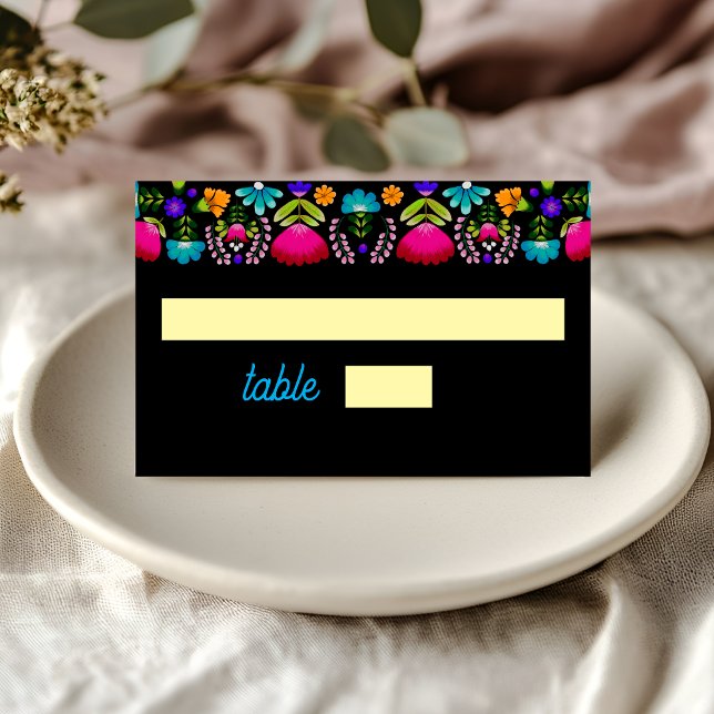 Elegant fiesta wedding place card (Creator Uploaded)