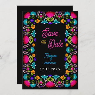 Elegant fiesta wedding  save the date