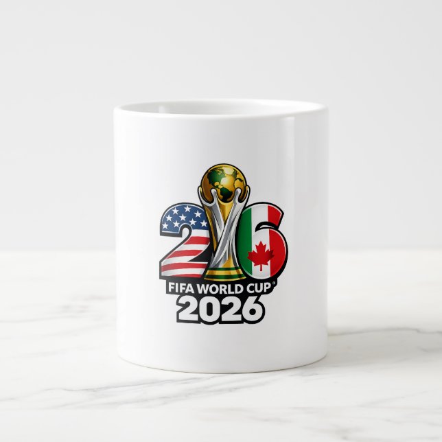 Elegant FIFA World Cup 2026 Jumbo Mug (Front)