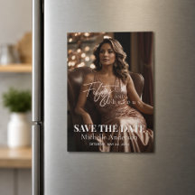 Elegant Fifty and Fabulous Photo Save the Date