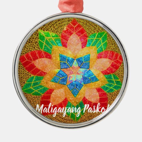 Elegant Filipino Parol Style Philippines Metal Ornament