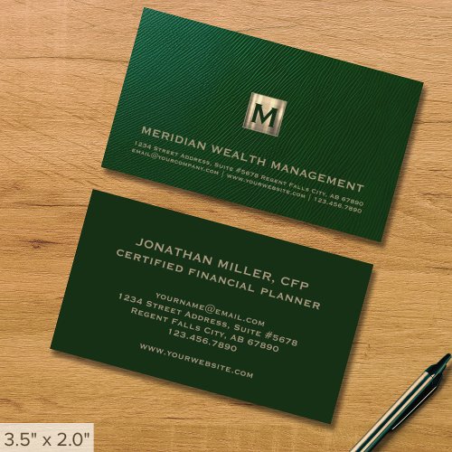 Elegant Financial Business Card