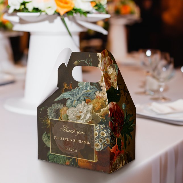 Elegant Fine Art Floral Still Life Wedding Favor Boxes (Creator Uploaded)