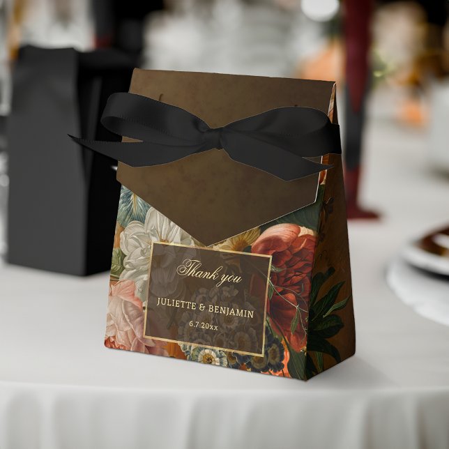 Elegant Fine Art Floral Still Life Wedding Favor Boxes (Creator Uploaded)