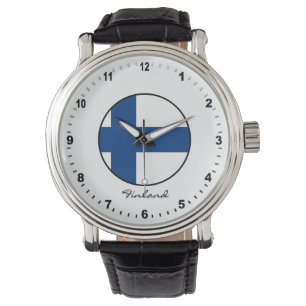Elegant Finland Watch & Finnish Flag / Helsinki