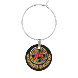 Elegant Fire Department Wine - Cocktail Charm