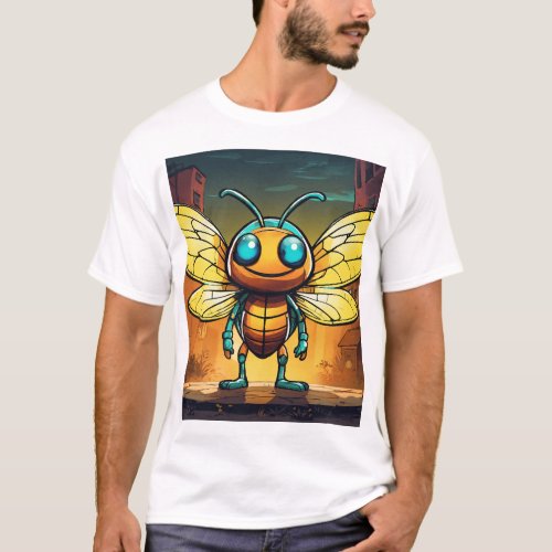 Elegant Firefly Vector T_Shirt