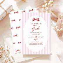 Elegant First Birthday Invitation.