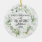 Elegant First Christmas Married Greenery Marble