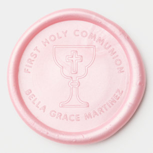Elegant First Communion Chalice Wax Seal Sticker