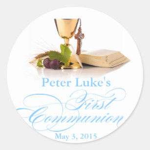 First Communion Favor Stickers - 100% Satisfaction Guaranteed | Zazzle