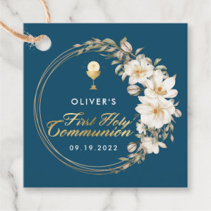 Elegant First Holy Communion Favor Tags