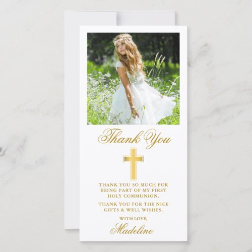 Elegant First Holy Communion Gold