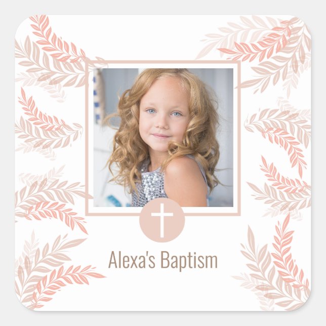 Elegant First Holy Communion Stickers & Labels (Front)