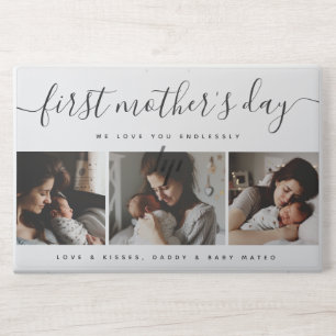 Elegant First Mother's Day Custom Photo Collage HP Laptop Skin