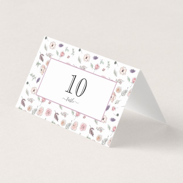 Elegant Flat Modern Botanical Green Wedding Table (Front)