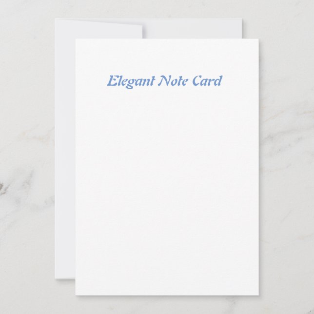 Elegant Flat Note Card (Front)