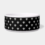 Elegant Fleur de lis Bowl<br><div class="desc">"Smile and let everyone know that today you are lot stronger than you were yesterday."</div>