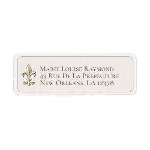 Fleur De Lis Return Address Labels | Zazzle
