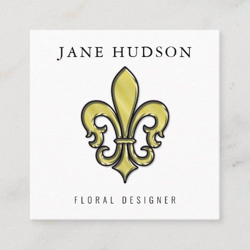 Elegant Fleur de Lis Design Business Card