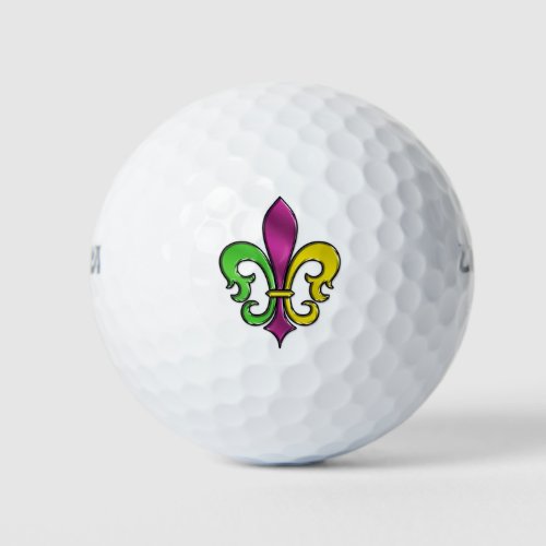 Elegant Fleur De Lis Design Golf Balls